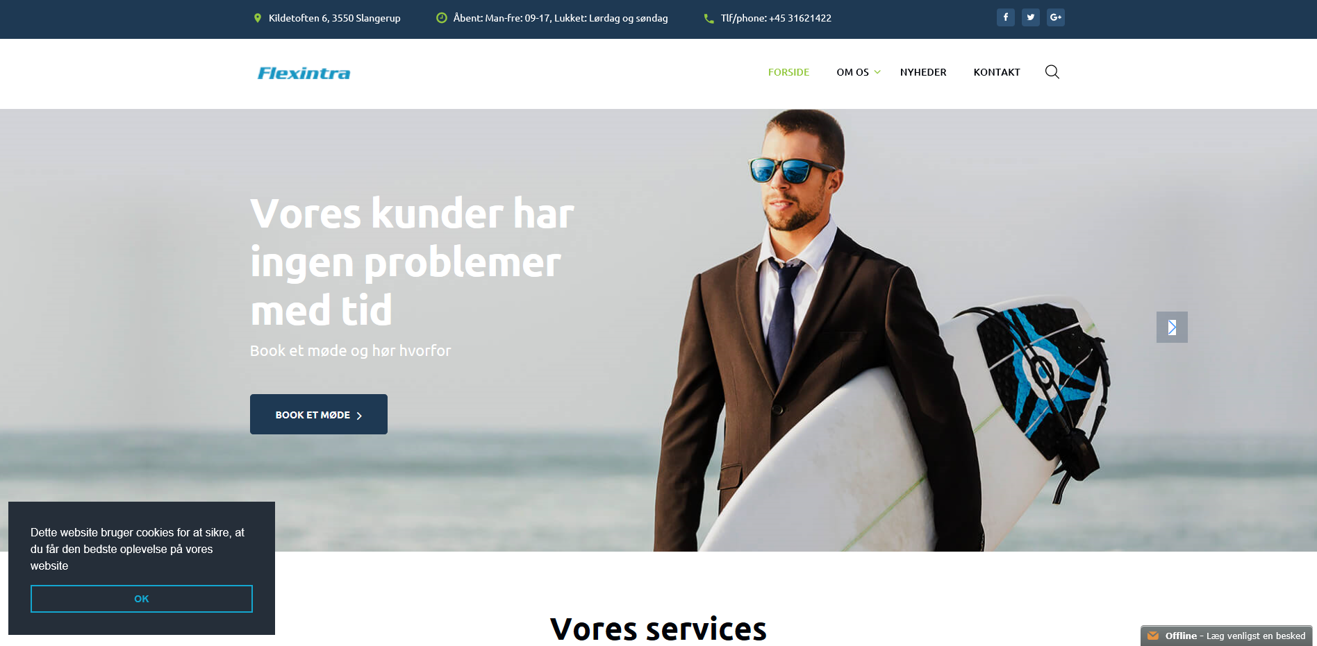 Samtykke popup Samtykke popup